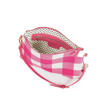 Capri - Pink & White Gingham Crossbody (Large)  | Liv & Milly