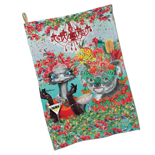 Tea Towel - Emu Koala Darlings | Lisa Pollock