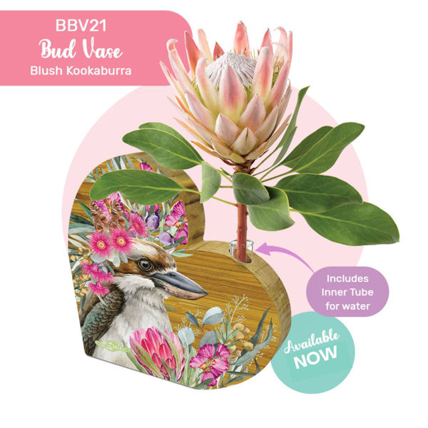 Bud Vase - Blush Kookaburra | Lisa Pollock