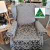 Baxter Wing Chair - Custom Made |  Warwich Chateau Pewter