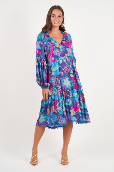 Molly Dress - Enigma Print | Naudic