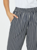 Stripe Wide Leg Pant - Navy | Threadz