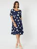 Spot The Dress - Navy | Clarity