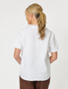 Tiffany Ruffle Linen Shirt - White | Gordon Smith