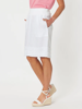 Ruffle Hem Skirt - White | Gordon Smith