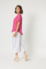 Portofino Short Sleeve Ruffle Top - Hot Pink | Clarity