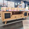 Lark Entertainment Unit | Black Rattan