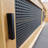 Lark Entertainment Unit- Sliding door | Black Rattan