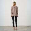 Tie Neckline Blouse- Mushroom | Holmes & Fallon