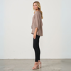 Tie Neckline Blouse- Mushroom | Holmes & Fallon