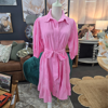 June Dress - Pink Schiffli | Collectivo