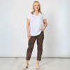 Small Bow Print Pant - Koko White | Gordon Smith