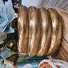 METAL RIBBED TREE POT GOLD- SMALL | CHRISTMAS