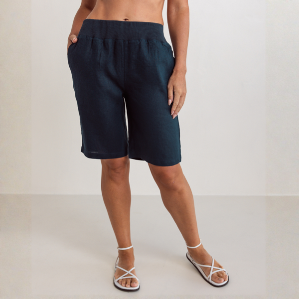 Linen Rib Waist Short | Seesaw