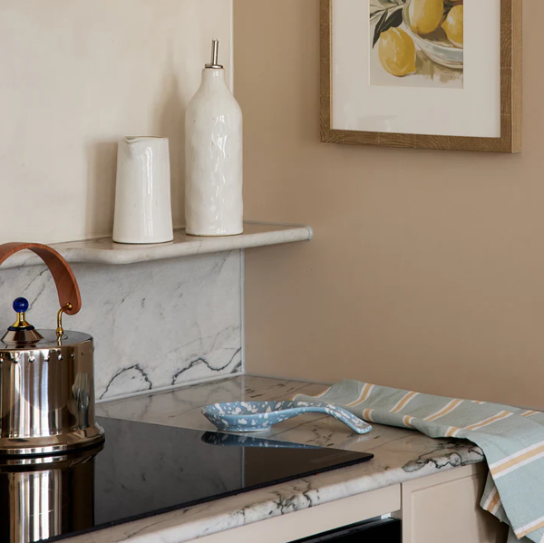 Speckle Light Blue/White Spoon Rest | Madras Link