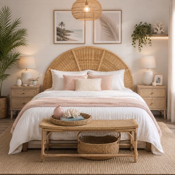 Resort Queen Bed Head  Bamboo