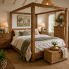 Norfolk 4 poster King Bed  Recylced Timber