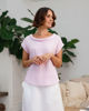 Pleat Front Cowl Neck Top - Pink  Seesaw