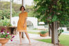 Short Sleeve Spliced Dress - Marigold  Seesaw