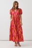 Floral Block Maxi Dress - Pink | Holmes & Fallon