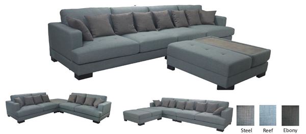 4 seater lounge with ottoman