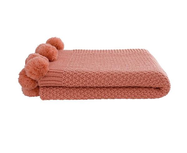 Picture of Pom Pom Throw Coral