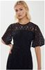 Picture of Giselle Flutter Lace Dress - Navy - Cooper St