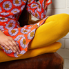 Picture of Trastevere Cotton Tights - Mango