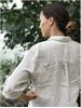 Boyfriend Linen Shirt - Natural Linen - The Hut