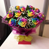 Picture of Box of Rainbows  | Rainbow Roses