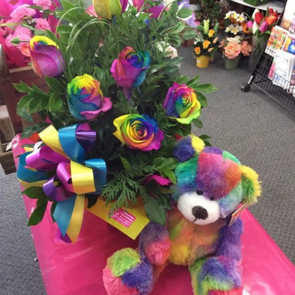 Picture of Rainbow Delight With Rainbow Speckled Bear
