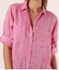 Boyfriend Linen Shirt - Pink Chambray | The Hut