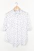 Picture of Boyfriend Linen Shirt -  Navy Polka Dots | The Hut