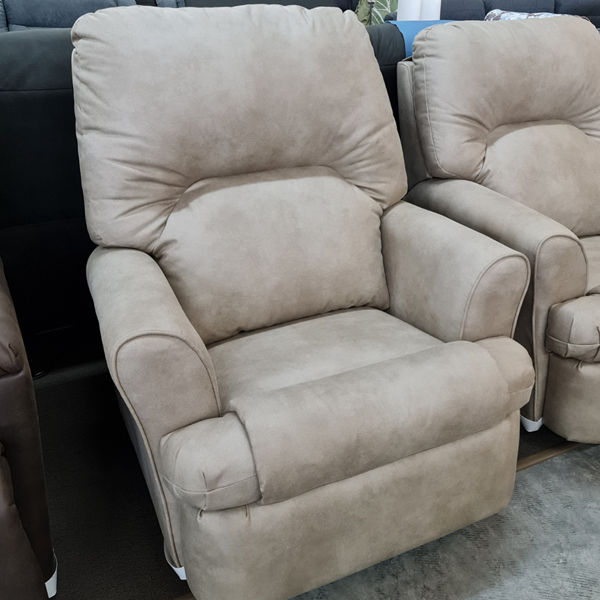 Picture of Manhatton Manual Recliner - Large | Aged Leather Look Fabric Pumice