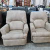 Picture of Manhatton Manual Recliner - Large | Aged Leather Look Fabric Pumice
