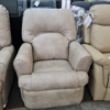 Picture of Manhatton Manual Recliner - SMALL | Aged Leather Look Fabric Pumice