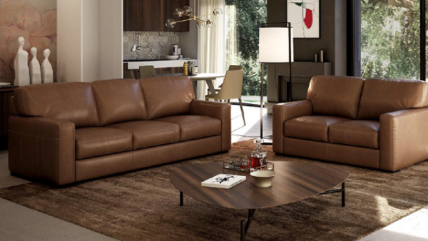 Denver 3 Seater Sofa | Luxury Leather Tan