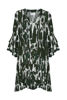 Picture of Lulu Long Sleeve Dress Meadow Print - Bottle Green | Naudic