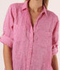 Picture of Linen Boyfriend Shirt - Pink Chambray  | The Hut