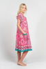 Picture of Sao Paulo Maxi Dress - Ikat Print - Pink | Naudic