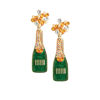 Picture of Time to Drink Champagne - Green Champagne Bottle | Lisa Pollock