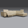 Zeta Corner Chaise with Recliner - Leather