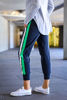 Marguerite Banded Jogger - Ink/Peppermint | 3rd Story