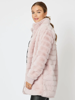 Princess Faux Fur Longline Jacket - Blush | Hammock & Vine