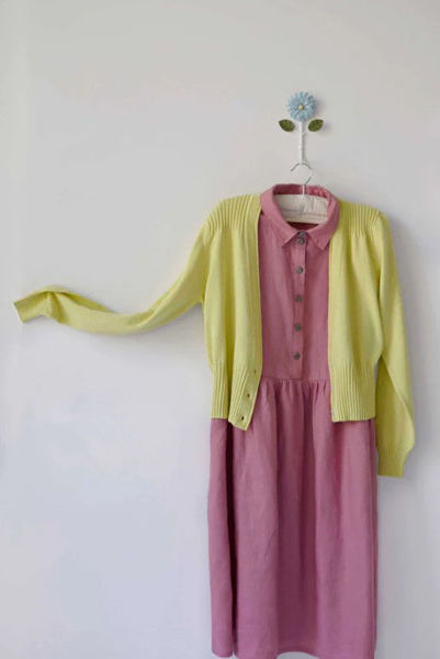 Carly cardigan *organic cotton - Muted Lime | Lazybones