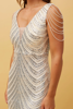 Shelba Sequin Dress - Beige | Caroline K Morgan