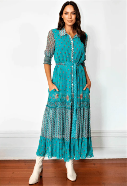 Cordoba Maxi Dress - Multi Print | Rubyyaya