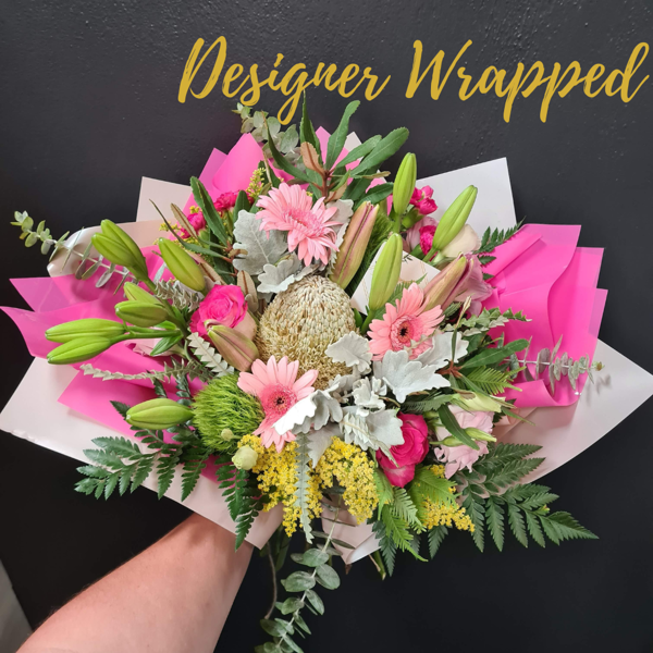 	Designer Wrapped Bouquet | Seasonal Blooms