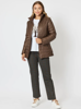 Picture of Pearlised Puffer Jacket - Coffee | Gordon Smith