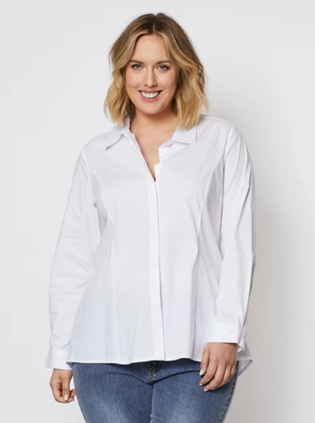 Poplin Shirt - White | Threadz